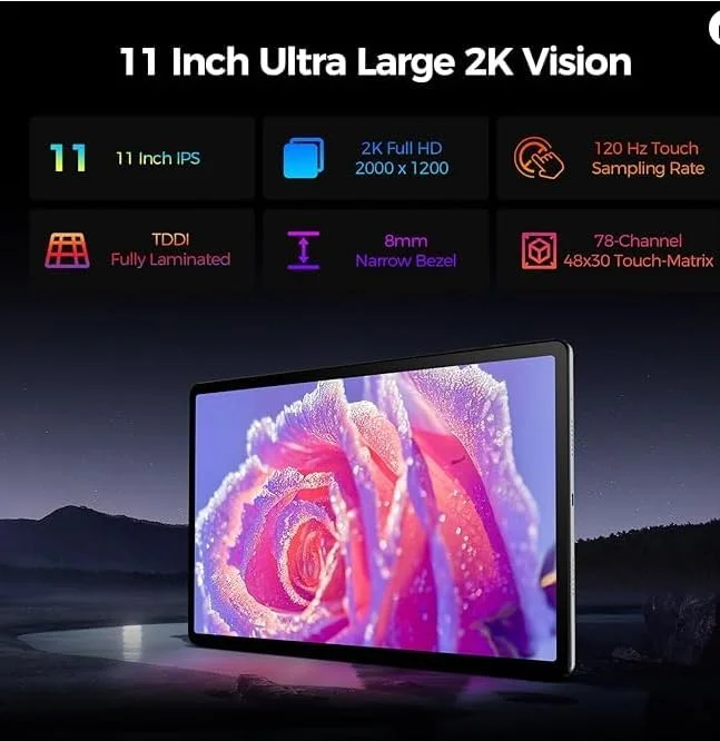 تبلت Teclat T50 PRO MAX با 16 گیگابایت رم + 256 گیگابایت حافظه داخلی، صفحه نمایش 11 اینچی 2K اندروید 13 با رزولوشن 2000x1200، پردازنده MTK G99 هشت هسته ای، شبکه 4G، درگاه Type-C و شارژ سریع 18 واتی تبلت Teclat T50 PRO MAX با 16 گیگابایت رم + 256 گیگابایت حافظه داخلی، صفحه نمایش 11 اینچی 2K اندروید 13 با رزولوشن 2000x1200، پردازنده MTK G99 هشت هسته ای، شبکه 4G، درگاه Type-C و شارژ سریع 18 واتی