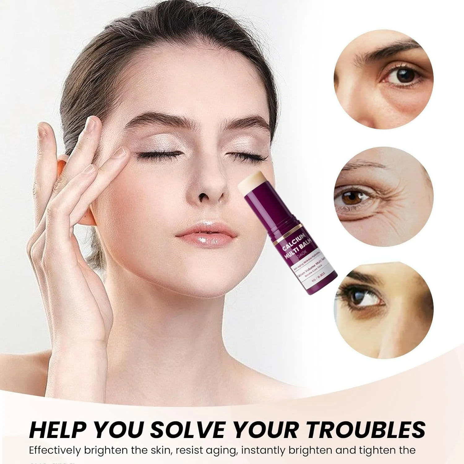 بالم چند منظوره کلسیم، بالم حجم دهنده کلسیم، استیک ضد چروک، استیک مرطوب کننده کلاژن، ضد پیری، آبرسان، بالم های آبرسان و سفت کننده، مناسب برای چشم، گردن، صورت (2 عدد) بالم چند منظوره کلسیم، بالم حجم دهنده کلسیم، استیک ضد چروک، استیک مرطوب کننده کلاژن، ضد پیری، آبرسان، بالم های آبرسان و سفت کننده، مناسب برای چشم، گردن، صورت (2 عدد)