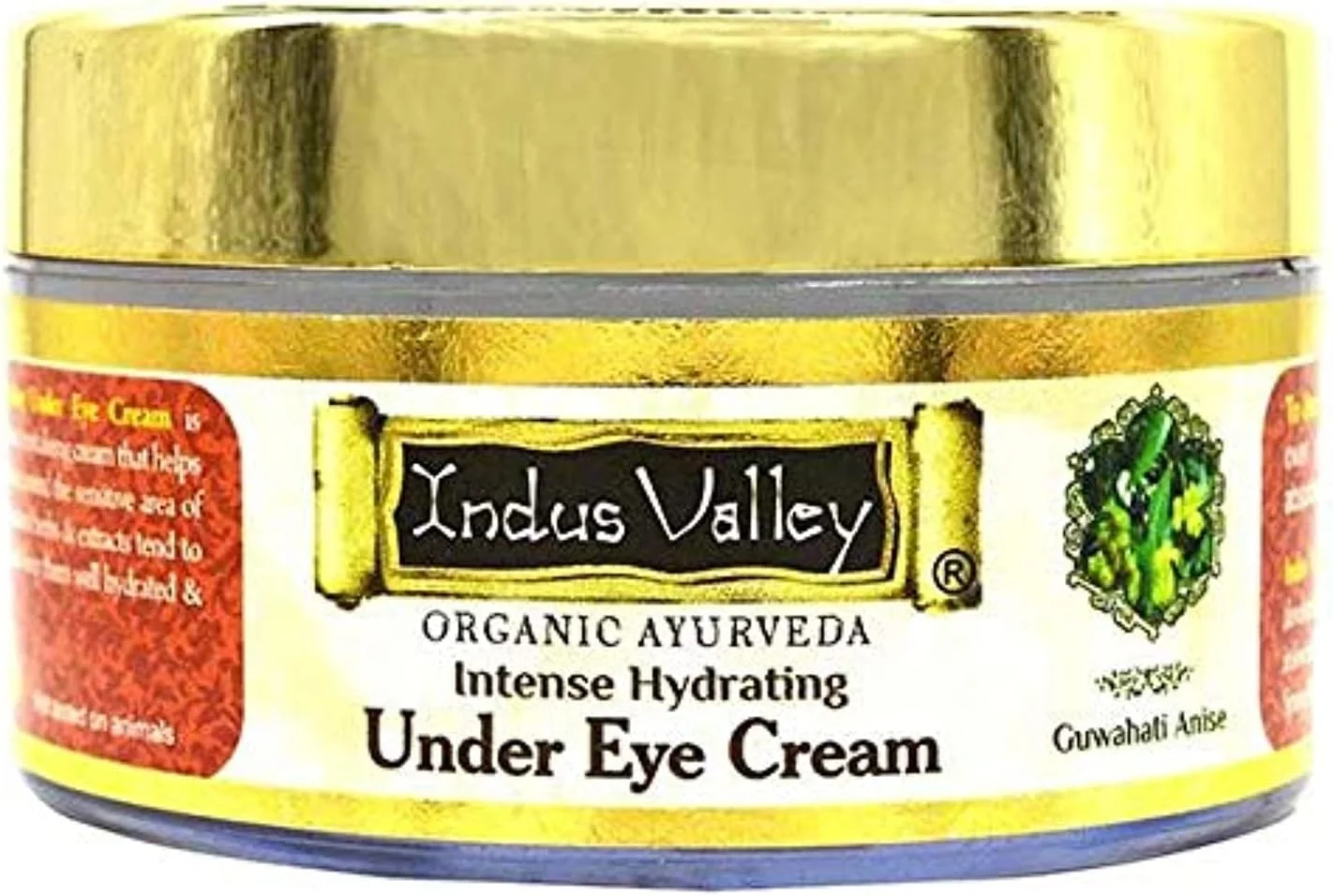 کرم دور چشم آبرسان قوی آیورودا ایندوس ولی، دارای گواهی حلال و ارگانیک، از بین برنده تیرگی دور چشم کرم دور چشم آبرسان قوی آیورودا ایندوس ولی، دارای گواهی حلال و ارگانیک، از بین برنده تیرگی دور چشم