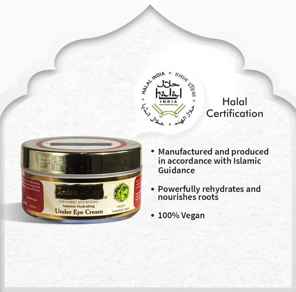 کرم دور چشم آبرسان قوی آیورودا ایندوس ولی، دارای گواهی حلال و ارگانیک، از بین برنده تیرگی دور چشم کرم دور چشم آبرسان قوی آیورودا ایندوس ولی، دارای گواهی حلال و ارگانیک، از بین برنده تیرگی دور چشم