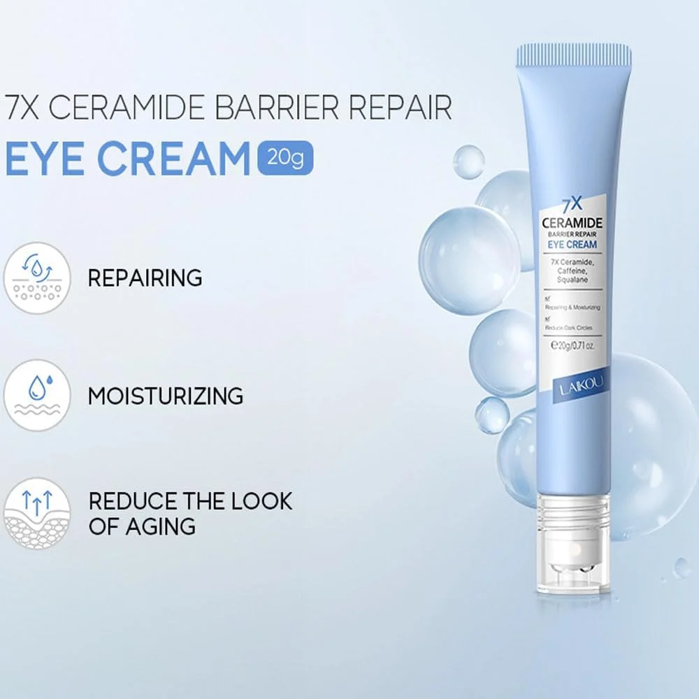 کرم دور چشم سرامید، کرم دور چشم آبرسان و ضد پیری برای چروک، کرم دور چشم حلقه تیره برای زنان و مردان، مرطوب کننده چشم مناسب برای انواع پوست کرم دور چشم سرامید، کرم دور چشم آبرسان و ضد پیری برای چروک، کرم دور چشم حلقه تیره برای زنان و مردان، مرطوب کننده چشم مناسب برای انواع پوست