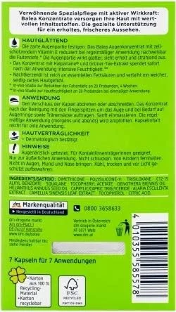 کپسول تغلیظ کننده و سفت کننده پوست دور چشم Balea (7 عدد) کپسول تغلیظ کننده و سفت کننده پوست دور چشم Balea (7 عدد)