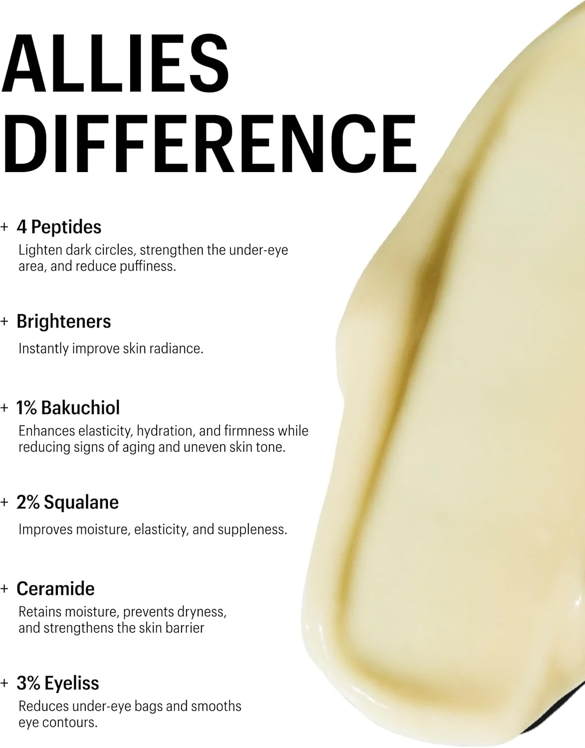 کرم دور چشم سفت کننده پپتیدهای Allies of Skin | مرطوب کننده دور چشم برای حلقه های تیره و پف کردگی | باکوشیول، سرامیدها و ویتامین C برای خطوط ریز و ناحیه زیر چشم | 15 میلی لیتر کرم دور چشم سفت کننده پپتیدهای Allies of Skin | مرطوب کننده دور چشم برای حلقه های تیره و پف کردگی | باکوشیول، سرامیدها و ویتامین C برای خطوط ریز و ناحیه زیر چشم | 15 میلی لیتر