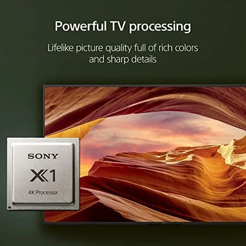 تلویزیون 65 اینچ سونی 4K Ultra HD سری X77L: تلویزیون هوشمند LED Google مدل KD65X77L - جدیدترین مدل، مشکی (بازسازی شده)