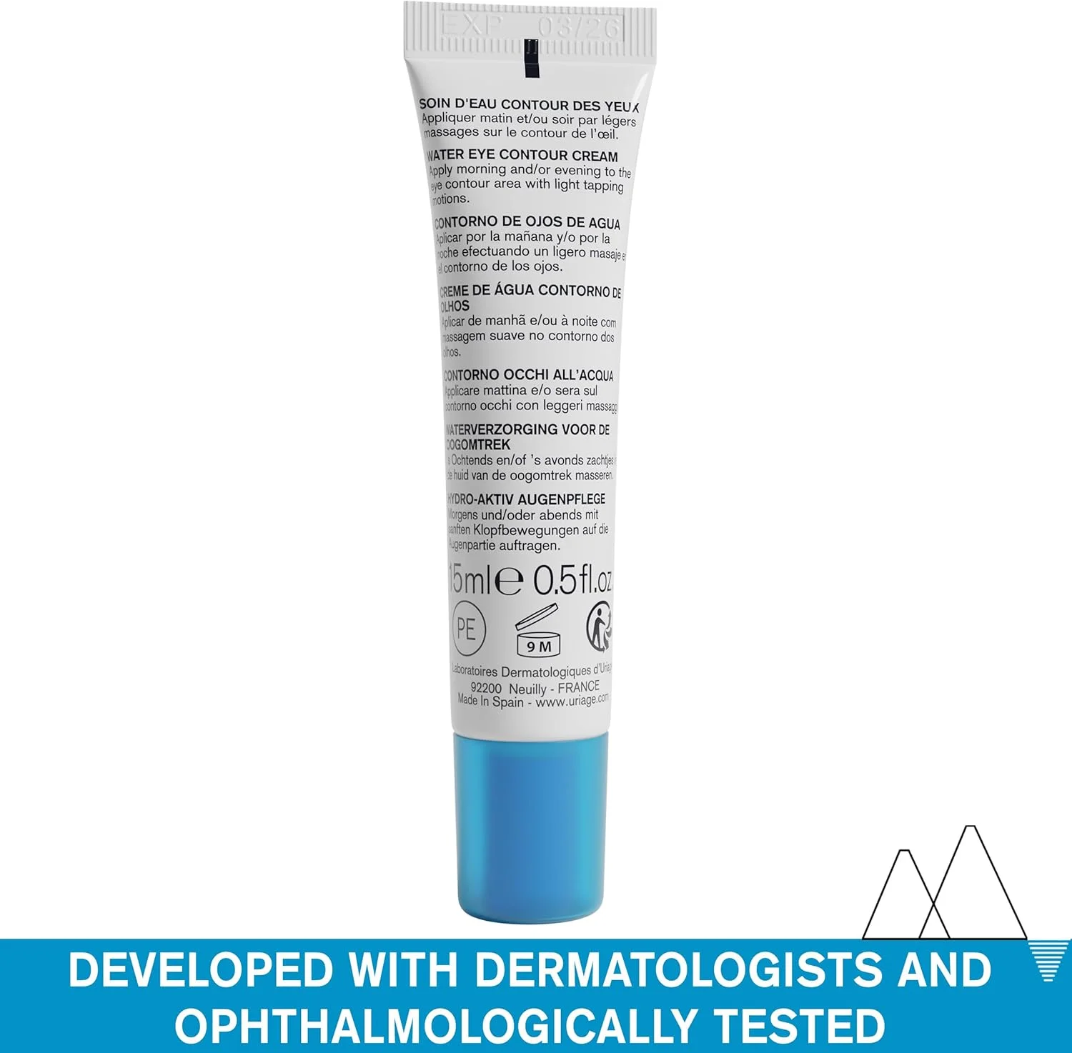 کرم دور چشم آب معدنی اوریاژ مناسب برای آقایان و بانوان ۱۵ میلی لیتر کرم دور چشم آب معدنی اوریاژ مناسب برای آقایان و بانوان ۱۵ میلی لیتر