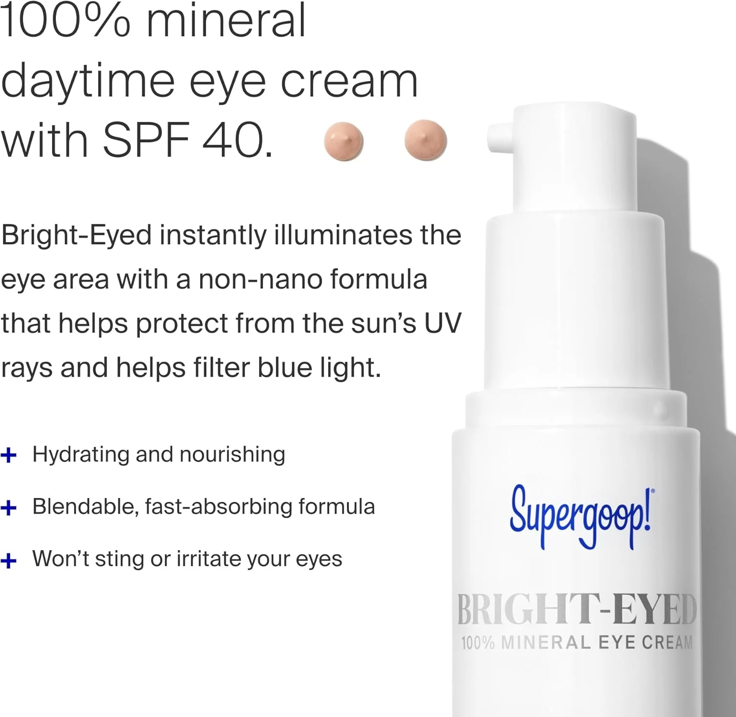 کرم دور چشم مینرال روشن کننده با SPF 40 سوپرگوپ! حجم 15 میلی لیتر کرم دور چشم مینرال روشن کننده با SPF 40 سوپرگوپ! حجم 15 میلی لیتر