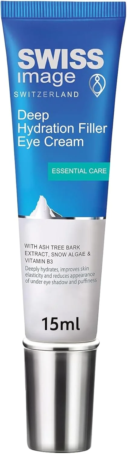 کرم دور چشم Swiss Image برای آبرسانی عمیق حاوی نیاسینامید 15 میلی لیتر | کاهش تیرگی، پف و خطوط ریز | روشن کننده و سفت کننده ناحیه حساس زیر چشم | مناسب برای انواع پوست | ساخت سوئیس کرم دور چشم Swiss Image برای آبرسانی عمیق حاوی نیاسینامید 15 میلی لیتر | کاهش تیرگی، پف و خطوط ریز | روشن کننده و سفت کننده ناحیه حساس زیر چشم | مناسب برای انواع پوست | ساخت سوئیس