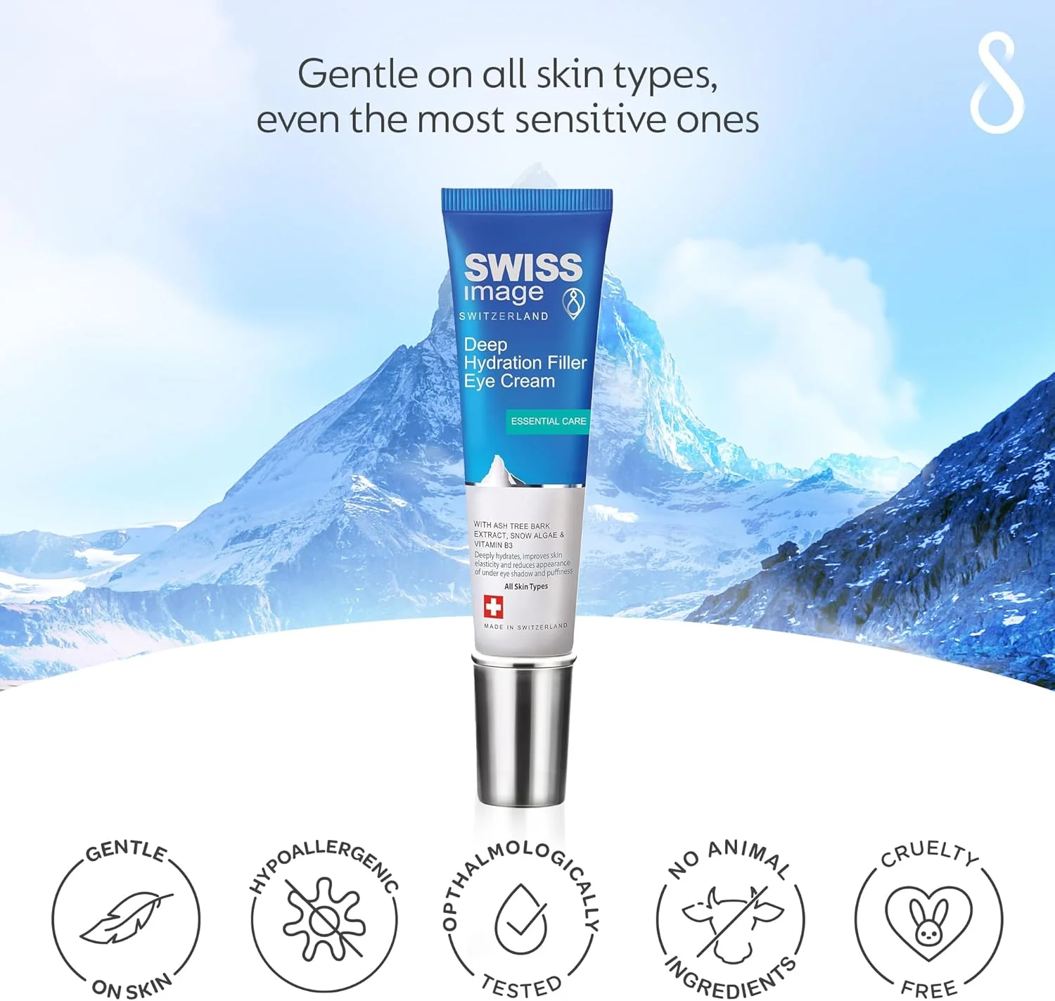 کرم دور چشم Swiss Image برای آبرسانی عمیق حاوی نیاسینامید 15 میلی لیتر | کاهش تیرگی، پف و خطوط ریز | روشن کننده و سفت کننده ناحیه حساس زیر چشم | مناسب برای انواع پوست | ساخت سوئیس کرم دور چشم Swiss Image برای آبرسانی عمیق حاوی نیاسینامید 15 میلی لیتر | کاهش تیرگی، پف و خطوط ریز | روشن کننده و سفت کننده ناحیه حساس زیر چشم | مناسب برای انواع پوست | ساخت سوئیس