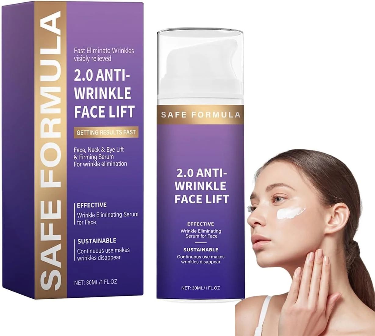 کرم لیفت فوری و سریع صورت، کرم سفت کننده دور چشم برای حلقه های تیره، پف زیر چشم و چین و چروک، درمان سفت کننده چند منظوره، ایجاد لیفت فوری و اثر کاهش دهنده چین و چروک برای ناحیه زیر چشم کرم لیفت فوری و سریع صورت، کرم سفت کننده دور چشم برای حلقه های تیره، پف زیر چشم و چین و چروک، درمان سفت کننده چند منظوره، ایجاد لیفت فوری و اثر کاهش دهنده چین و چروک برای ناحیه زیر چشم