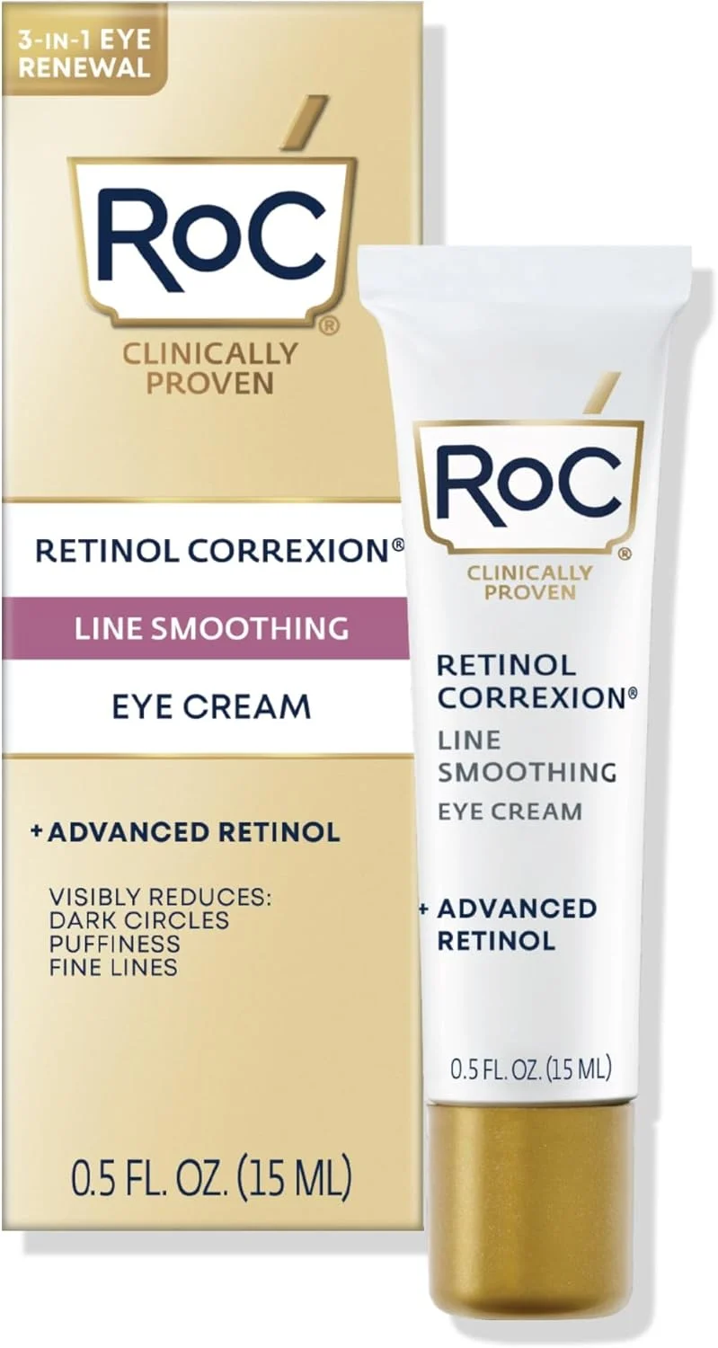 کرم دور چشم ضد پیری RoC Retinol Correxion برای چروک، خطوط پنجه کلاغی، تیرگی و پف کردگی، 15 میلی لیتر کرم دور چشم ضد پیری RoC Retinol Correxion برای چروک، خطوط پنجه کلاغی، تیرگی و پف کردگی، 15 میلی لیتر