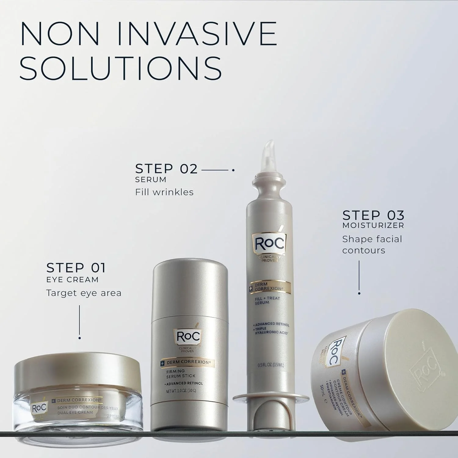 کرم دور چشم دوگانه RoC Derm Correxion، محصول 2 در 1 برای لیفت قابل مشاهده چشم، ژل پلک بالا و کرم زیر چشم، تایید شده توسط متخصص پوست - 10 میلی لیتر کرم دور چشم دوگانه RoC Derm Correxion، محصول 2 در 1 برای لیفت قابل مشاهده چشم، ژل پلک بالا و کرم زیر چشم، تایید شده توسط متخصص پوست - 10 میلی لیتر