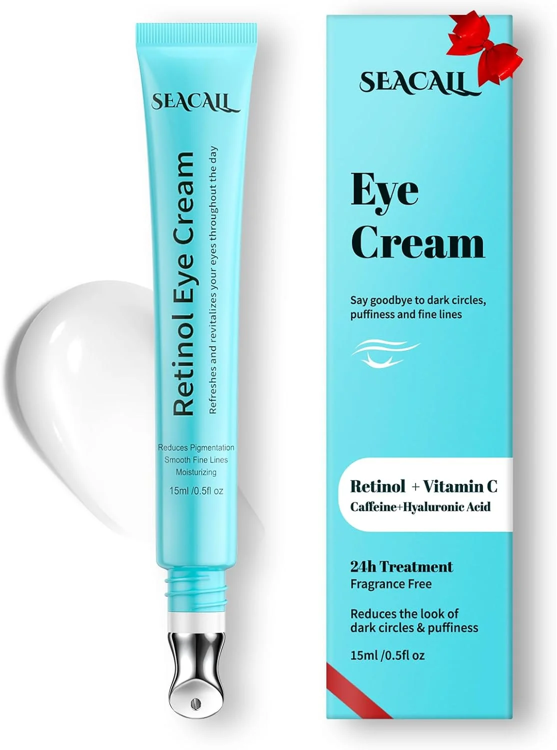 کرم دور چشم رتینول - سرم دور چشم برای سیاهی و پف زیر چشم، ضد پیری - کرم زیر چشم حاوی اسید هیالورونیک و کافئین برای کاهش چین و چروک و ترمیم ناحیه دور چشم (15 میلی لیتر) کرم دور چشم رتینول - سرم دور چشم برای سیاهی و پف زیر چشم، ضد پیری - کرم زیر چشم حاوی اسید هیالورونیک و کافئین برای کاهش چین و چروک و ترمیم ناحیه دور چشم (15 میلی لیتر)