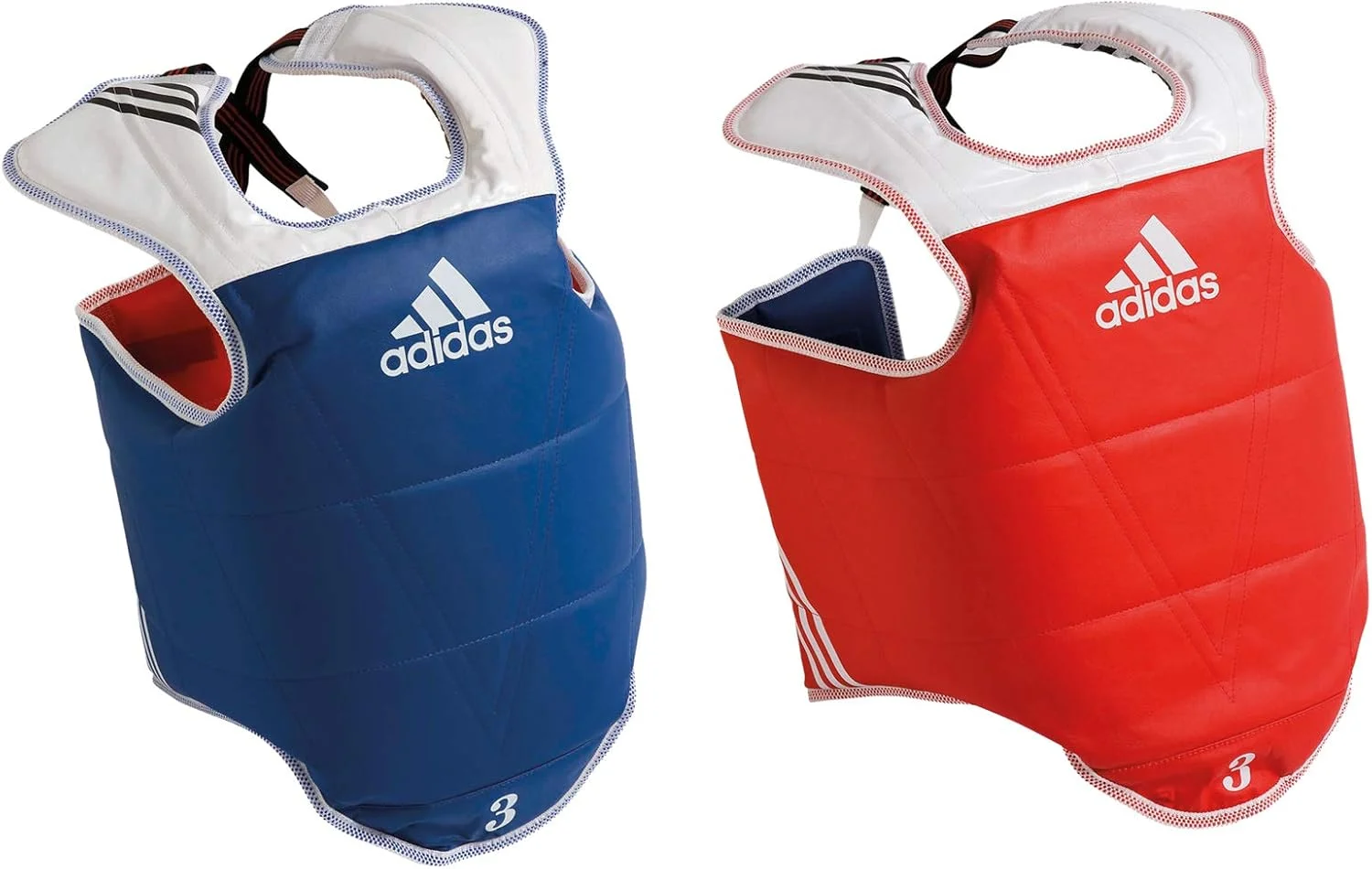 محافظ بدن دو رو آدیداس، سایز XXL - قرمز و آبی
