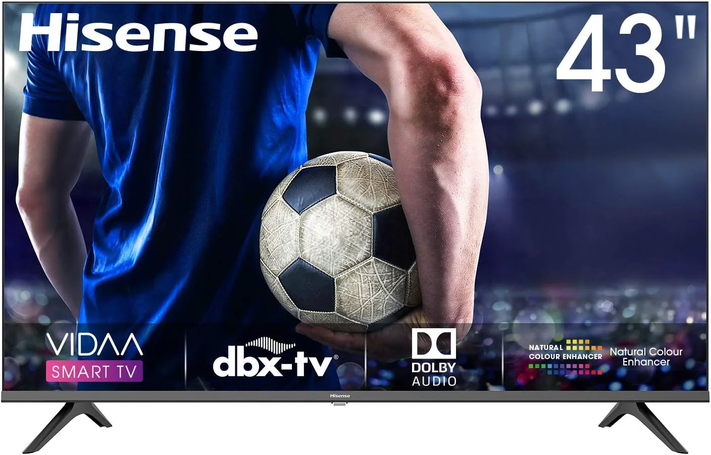 تلویزیون هوشمند 43 اینچ Hisense FHD با Netflix، Youtube، Prime Video، صدای Dolby و طراحی بدون حاشیه مدل - 43S4 (2022-23)