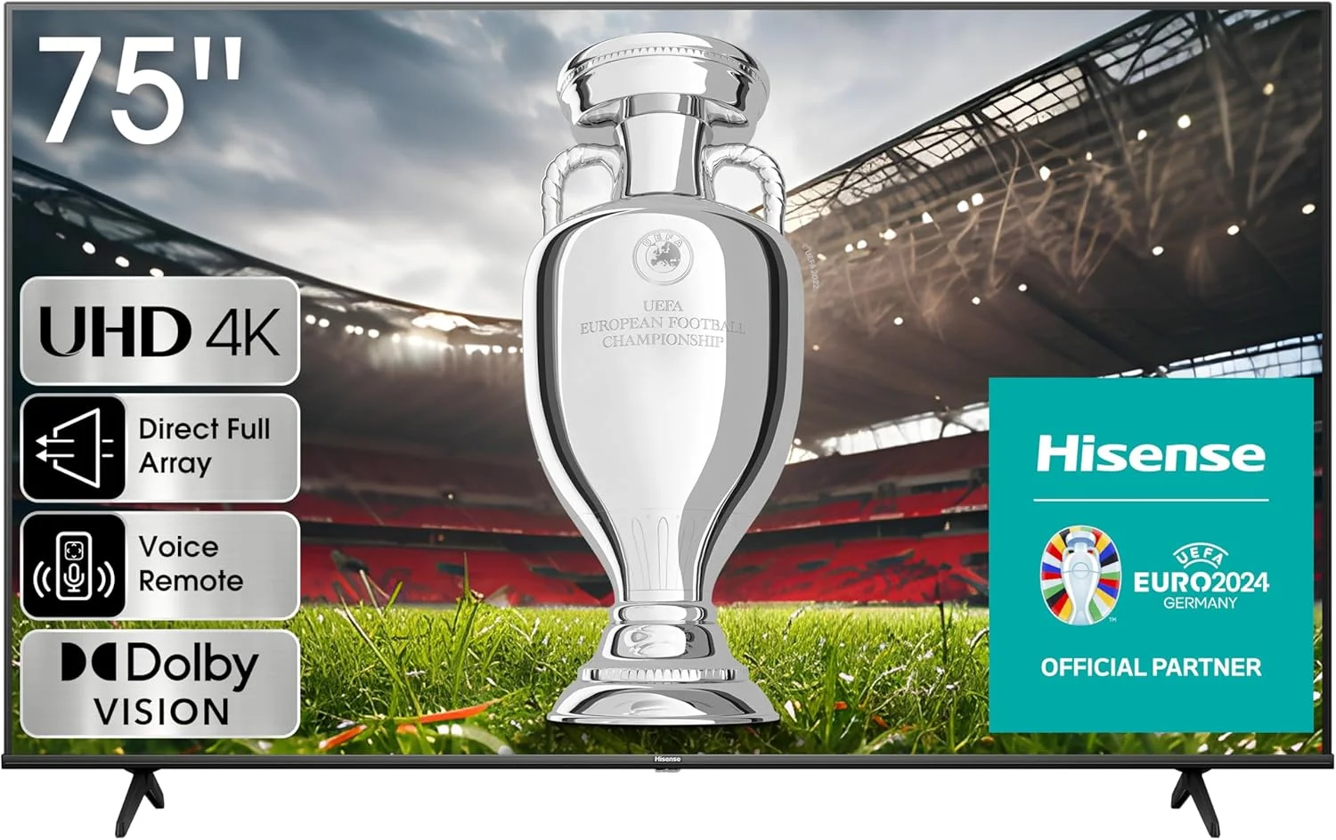 تلویزیون هوشمند 75 اینچ هایسنس 4K UHD DLED - سری A6K