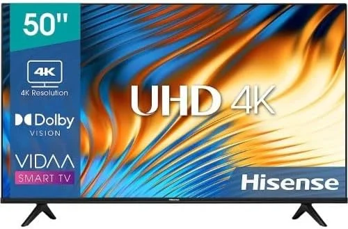 تلویزیون هوشمند LED 4K UHD هایسنس سری A6 مدل 50A61K سایز 50 اینچ - مشکی