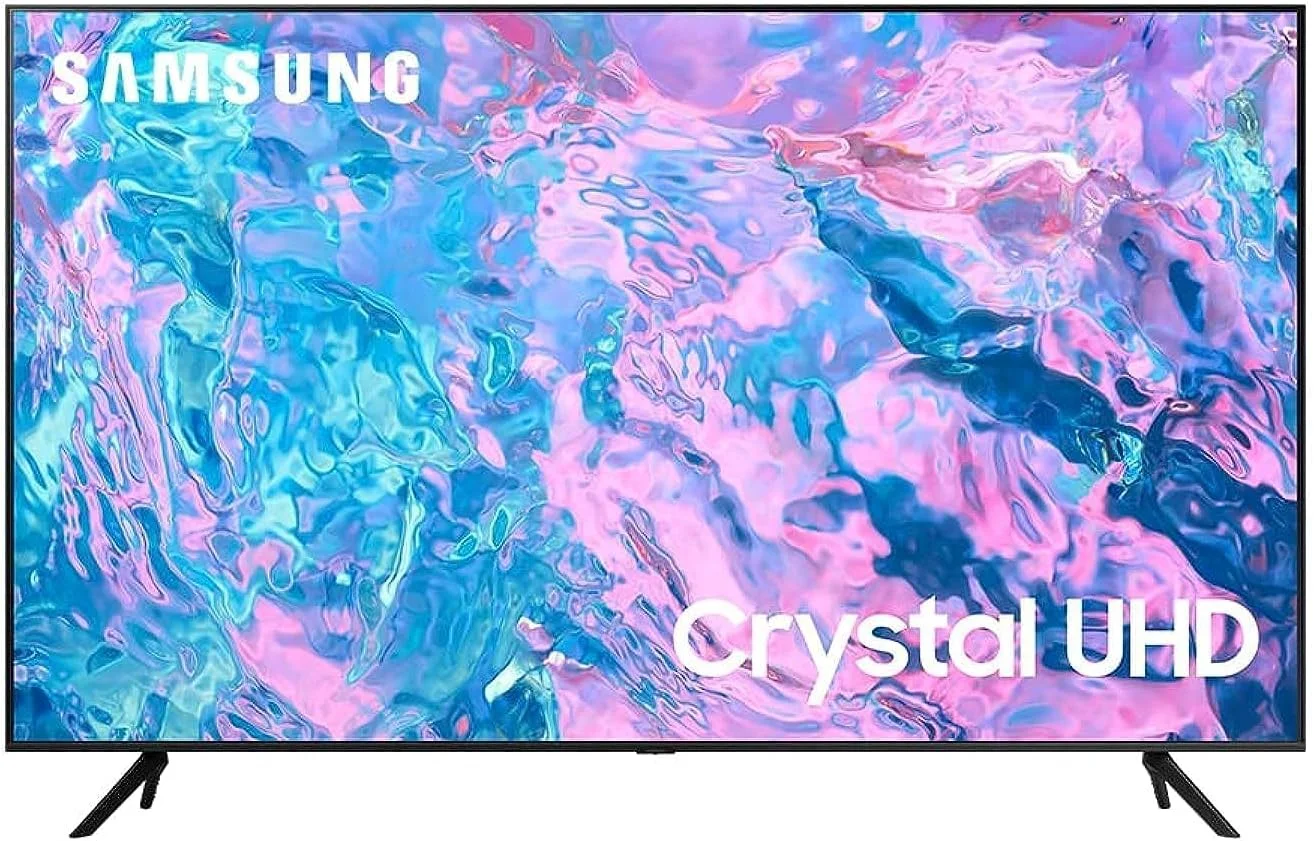 تلویزیون ال ای دی هوشمند 43 اینچ سامسونگ 4K UHD با گیرنده داخلی و کنترل از راه دور، مشکی - ua43cu7000uxeg، بلوتوث، وای فای، USB، اترنت، HDMI تلویزیون ال ای دی هوشمند 43 اینچ سامسونگ 4K UHD با گیرنده داخلی و کنترل از راه دور، مشکی - ua43cu7000uxeg، بلوتوث، وای فای، USB، اترنت، HDMI