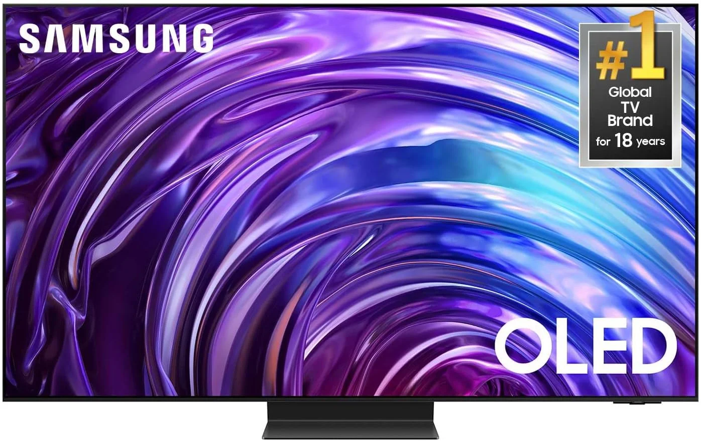 تلویزیون هوشمند 55 اینچ سامسونگ OLED 4K سری S95D با HDR Pro، Dolby Atmos، Object Tracking Sound+، Motion Xcelerator، Real Depth Enhancer و AI Upscaling - نسخه بین المللی تلویزیون هوشمند 55 اینچ سامسونگ OLED 4K سری S95D با HDR Pro، Dolby Atmos، Object Tracking Sound+، Motion Xcelerator، Real Depth Enhancer و AI Upscaling - نسخه بین المللی