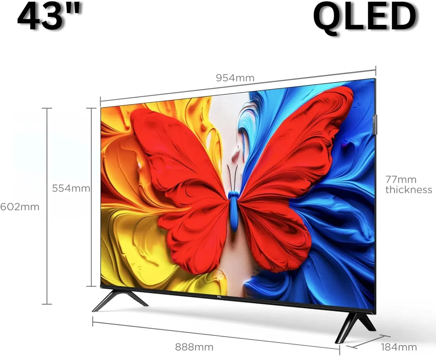 تلویزیون تی سی ال مدل 43S5K سایز 43 اینچ QLED فول اچ دی هوشمند با سیستم عامل گوگل (مدل 2025) – HDR10+، Dolby Audio، Google Voice، Chromecast داخلی، 60 هرتز، بلوتوث 5.0، Wi-Fi، طراحی باریک و بدون حاشیه فلزی تلویزیون تی سی ال مدل 43S5K سایز 43 اینچ QLED فول اچ دی هوشمند با سیستم عامل گوگل (مدل 2025) – HDR10+، Dolby Audio، Google Voice، Chromecast داخلی، 60 هرتز، بلوتوث 5.0، Wi-Fi، طراحی باریک و بدون حاشیه فلزی