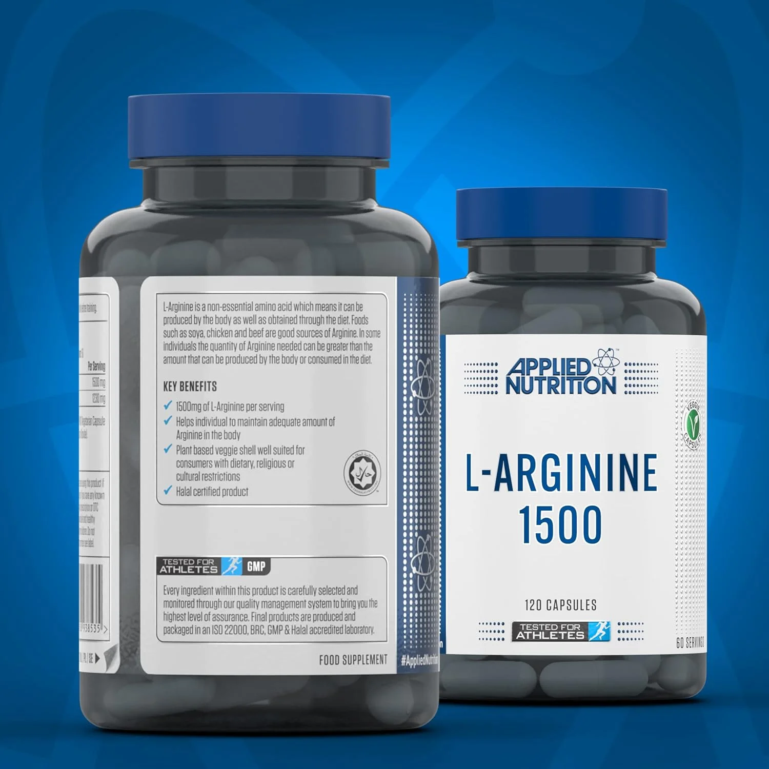 کپسول های ال آرژنین اپلاید نوتریشن - 1500 میلی گرم ال آرژنین با قدرت بالا در هر وعده، تقویت کننده نیتریک اکسید برای تمرین و عملکرد (60 وعده) کپسول های ال آرژنین اپلاید نوتریشن - 1500 میلی گرم ال آرژنین با قدرت بالا در هر وعده، تقویت کننده نیتریک اکسید برای تمرین و عملکرد (60 وعده)