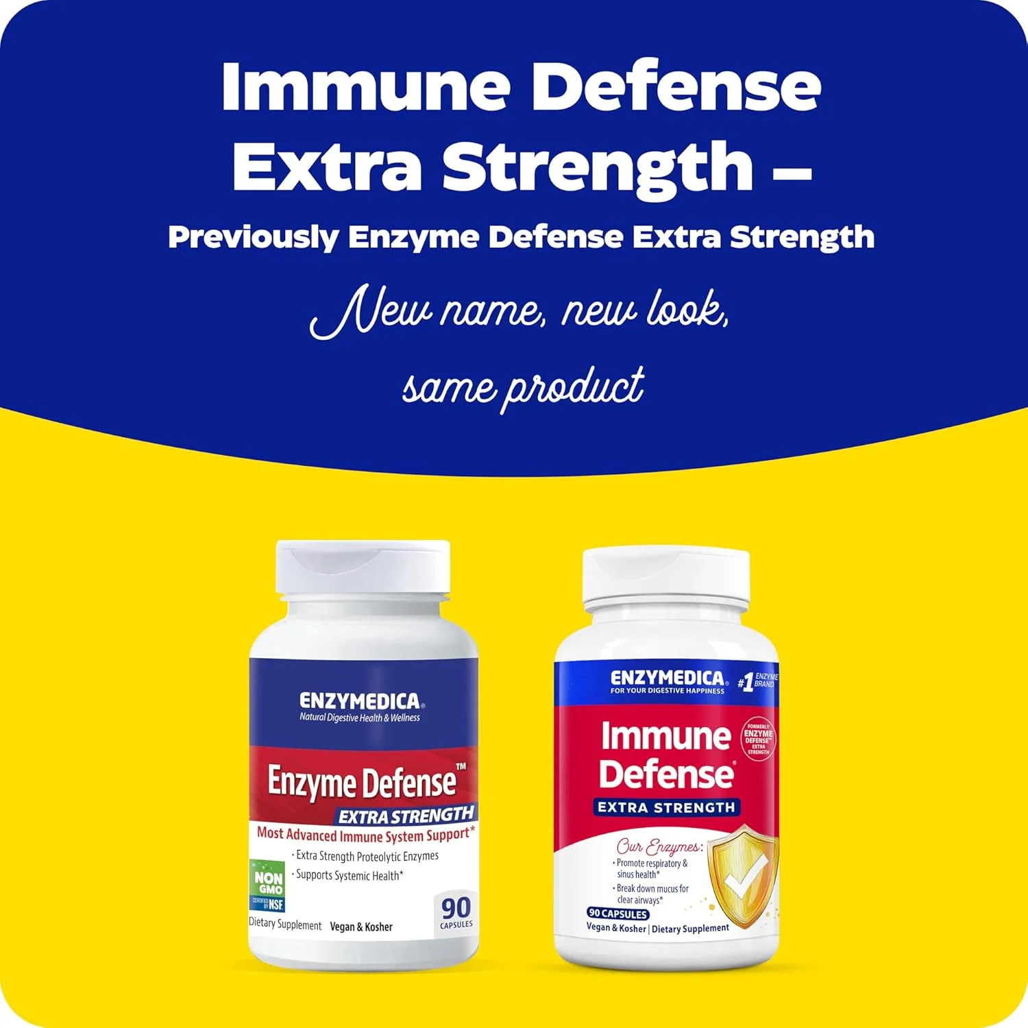 آنزیمدیکا - Enzyme Defense Extra Strength، پیشرفته ترین پشتیبانی از سیستم ایمنی، 90 کپسول آنزیمدیکا - Enzyme Defense Extra Strength، پیشرفته ترین پشتیبانی از سیستم ایمنی، 90 کپسول
