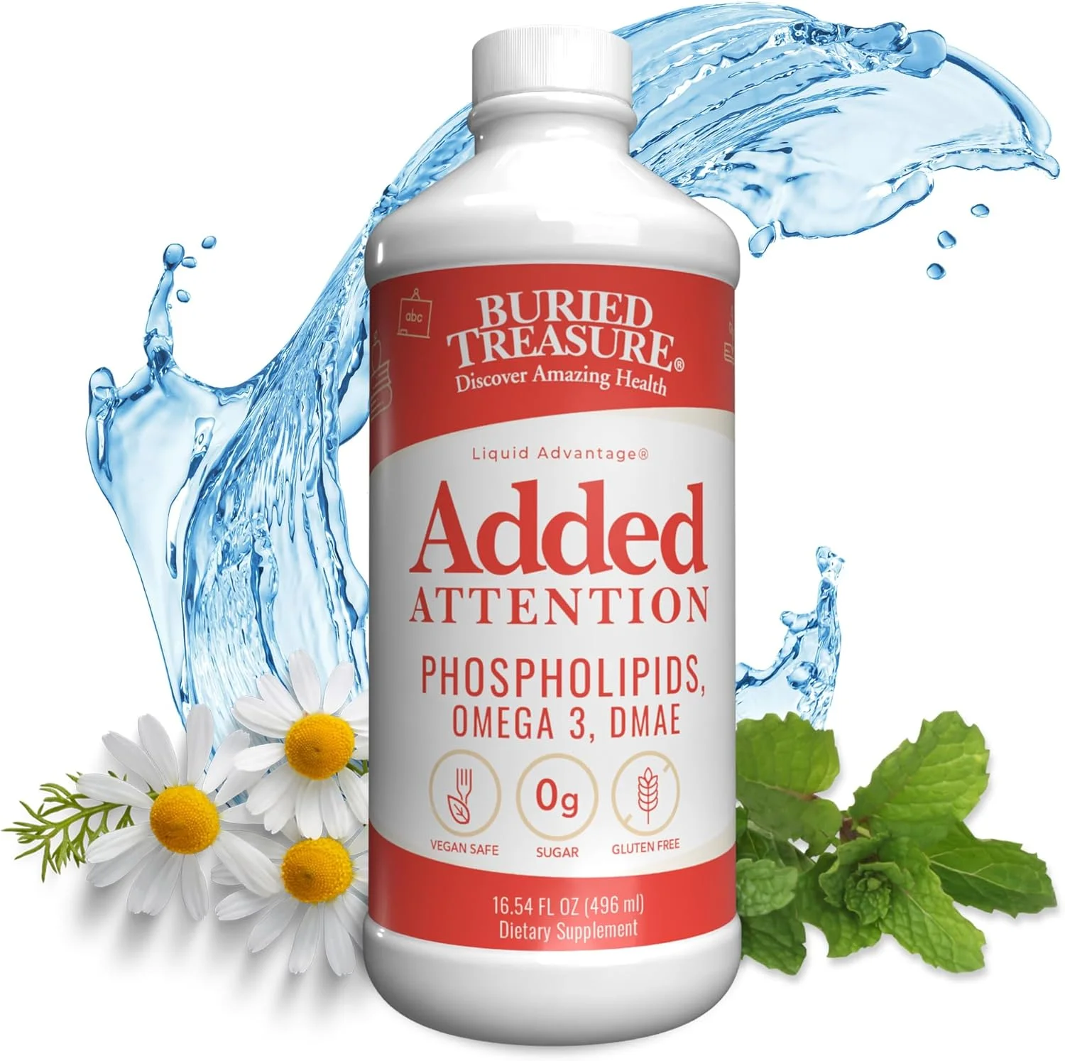 مایع مکمل غذایی کودکان برای تقویت یادگیری با گابا، DHA، ویتامین B و ترکیبات گیاهی ۴۷۳ میلی لیتر