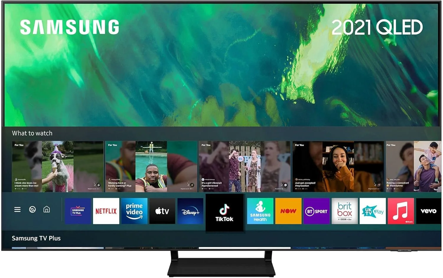 تلویزیون 55 اینچ سامسونگ Q70 اسمارت 4K Ultra HD HDR QLED با بیکسبی، الکسا و دستیار گوگل - نسخه بین المللی