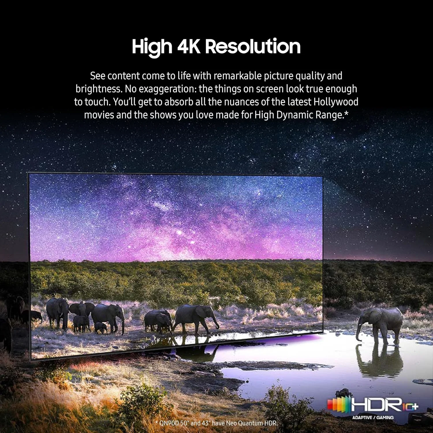 تلویزیون هوشمند 50 اینچی سامسونگ Neo QLED 4K سری QN90D با نور پس زمینه Mini LED، فناوری Neo Quantum HDR+، صدای Dolby Atmos، قابلیت Object Tracking Sound+، فناوری Motion Xcelerator، قابلیت Real Depth Enhancer Pro و دستیار صوتی Alexa (مدل QN50QN90D، سال 2024) تلویزیون هوشمند 50 اینچی سامسونگ Neo QLED 4K سری QN90D با نور پس زمینه Mini LED، فناوری Neo Quantum HDR+، صدای Dolby Atmos، قابلیت Object Tracking Sound+، فناوری Motion Xcelerator، قابلیت Real Depth Enhancer Pro و دستیار صوتی Alexa (مدل QN50QN90D، سال 2024)