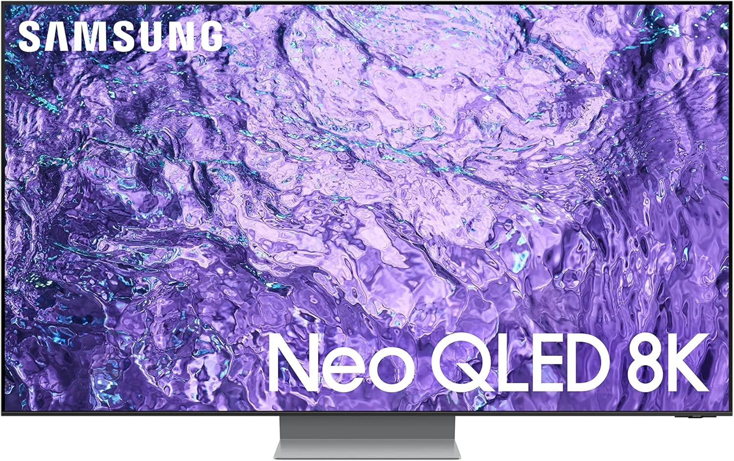 تلویزیون هوشمند سامسونگ Neo QLED 8K مدل QN700C سایز 55 اینچ، رنگ تیتان مشکی، سال 2023، مجهز به تکنولوژی Quantum Matrix، OTS Lite و Dolby Atmos، مدل QA55QN700CUXZN (بازسازی شده)