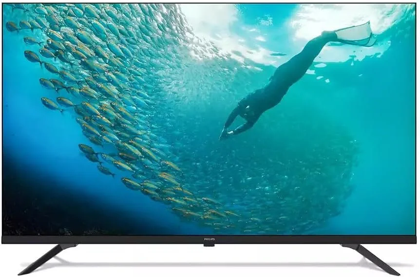 تلویزیون هوشمند 70 اینچ فیلیپس 4K Google TV سری 7100 مدل 70PUT7129/56، Dolby Vision + HDR 10، دستیار صوتی گوگل، یوتیوب، نتفلیکس، شهید، مدل 2024