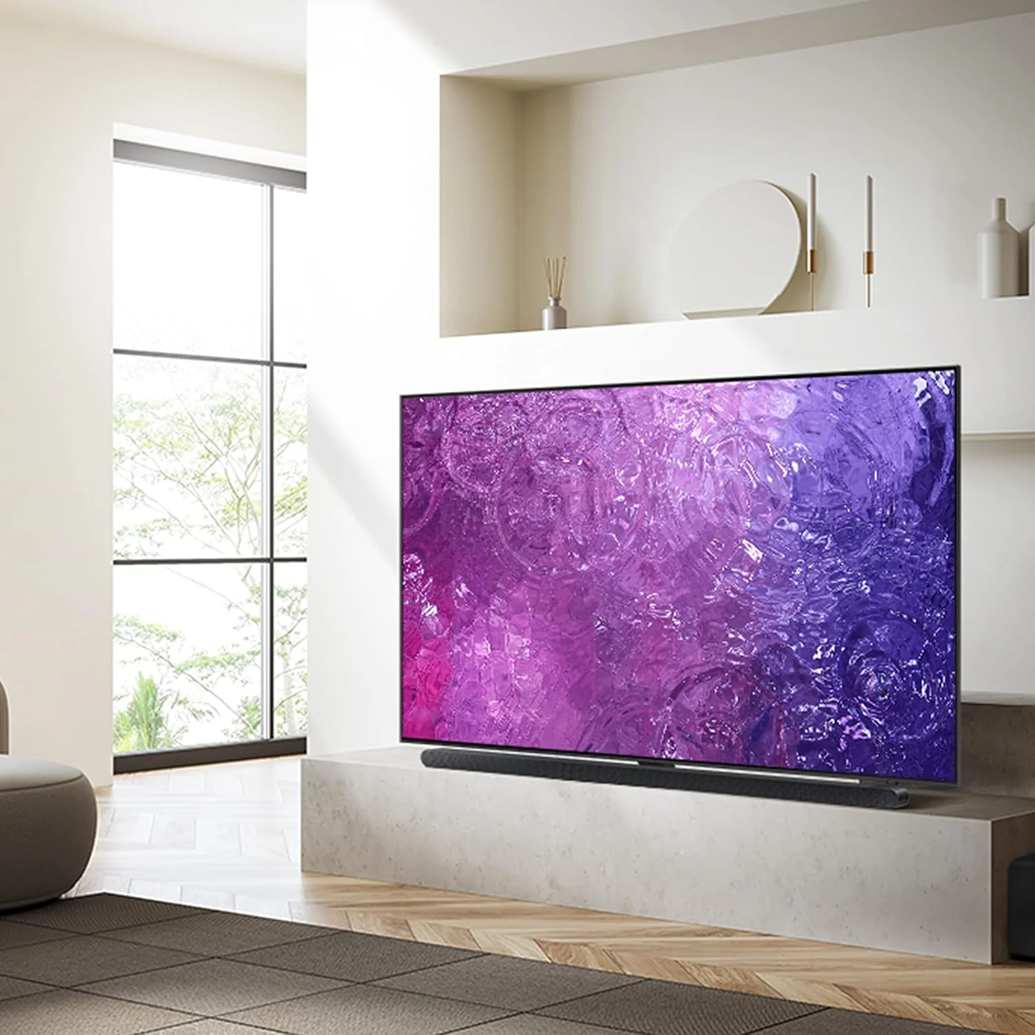 تلویزیون 85 اینچ سامسونگ Neo QLED 4K HDR با پردازنده کوانتومی عصبی و ضد انعکاس QA85QN90CAUXZN (مدل 2023 - نسخه امارات) تلویزیون 85 اینچ سامسونگ Neo QLED 4K HDR با پردازنده کوانتومی عصبی و ضد انعکاس QA85QN90CAUXZN (مدل 2023 - نسخه امارات)