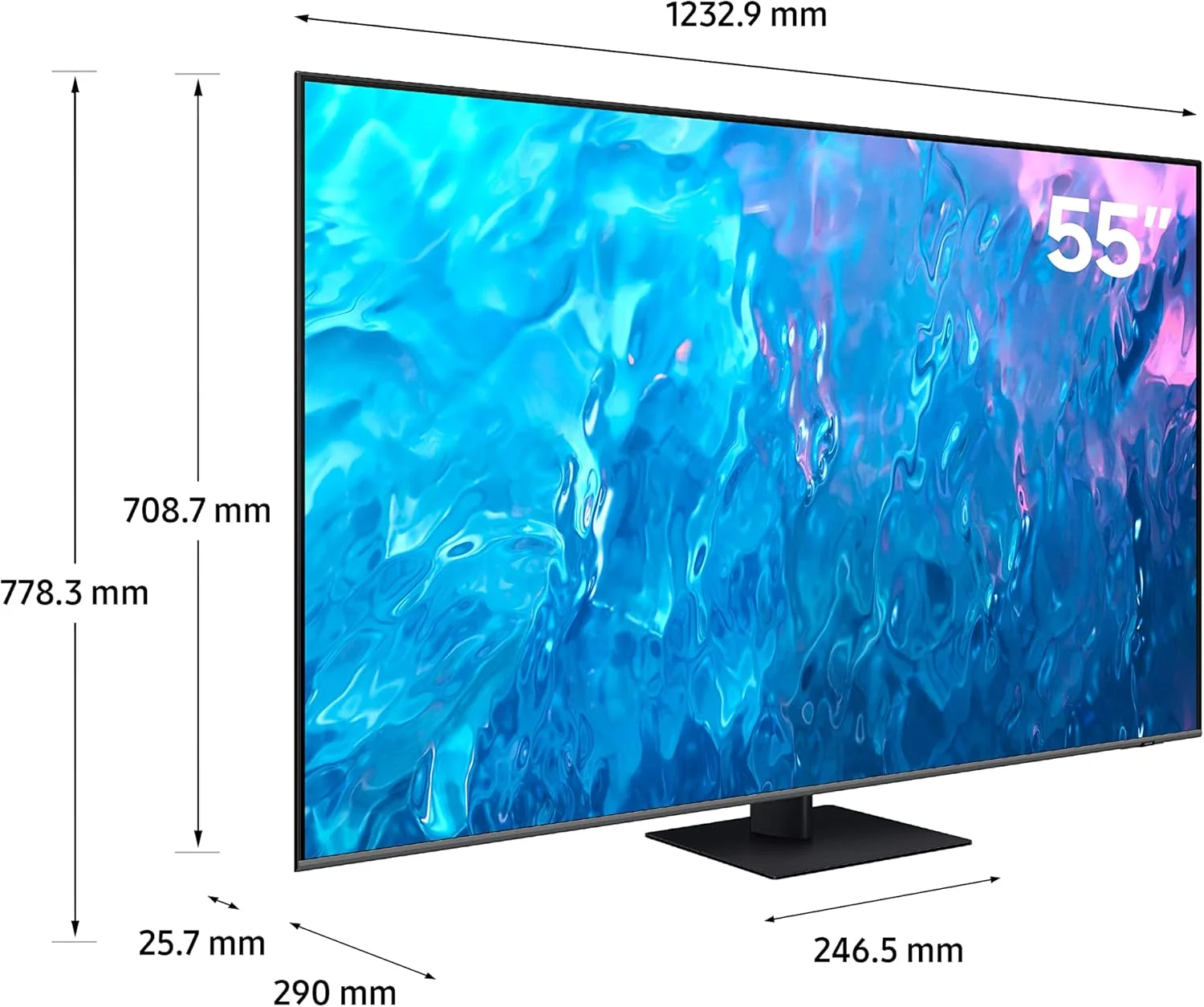 تلویزیون 55 اینچ سامسونگ QLED پردازنده کوانتومی 4K ارتقاء حرکت HDR10+ - QA55Q70CAUXZN - مدل 2023 (نسخه امارات) تلویزیون 55 اینچ سامسونگ QLED پردازنده کوانتومی 4K ارتقاء حرکت HDR10+ - QA55Q70CAUXZN - مدل 2023 (نسخه امارات)