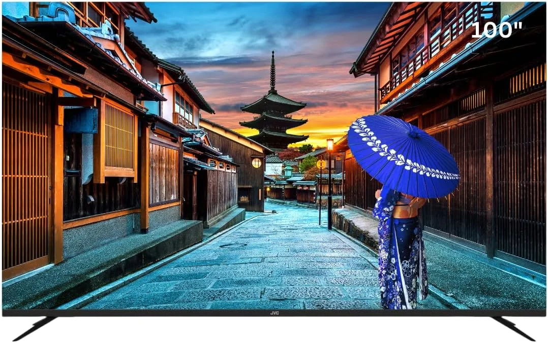 تلویزیون هوشمند 100 اینچی بدون حاشیه 4K UHD جی وی سی با فناوری QLED، دارای Google TV رسمی با Dolby Vision Atmos، ریموت کنترل صوتی "Hey Google"، نرخ تازهسازی 144 هرتز، بلوتوث، مدل جدید 2025 - LT-100NQ7155 تلویزیون هوشمند 100 اینچی بدون حاشیه 4K UHD جی وی سی با فناوری QLED، دارای Google TV رسمی با Dolby Vision Atmos، ریموت کنترل صوتی "Hey Google"، نرخ تازهسازی 144 هرتز، بلوتوث، مدل جدید 2025 - LT-100NQ7155