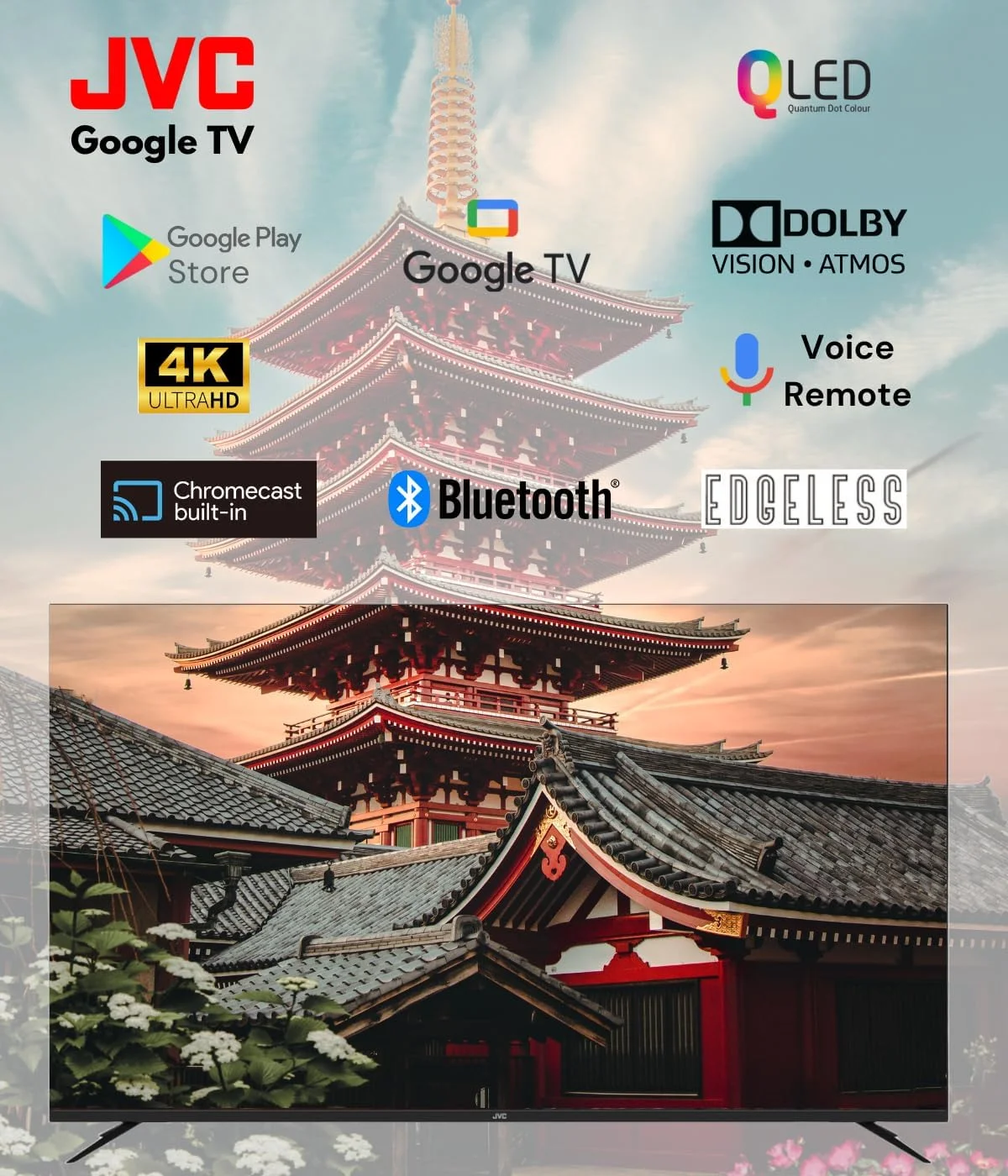 تلویزیون هوشمند 100 اینچی بدون حاشیه 4K UHD جی وی سی با فناوری QLED، دارای Google TV رسمی با Dolby Vision Atmos، ریموت کنترل صوتی "Hey Google"، نرخ تازهسازی 144 هرتز، بلوتوث، مدل جدید 2025 - LT-100NQ7155 تلویزیون هوشمند 100 اینچی بدون حاشیه 4K UHD جی وی سی با فناوری QLED، دارای Google TV رسمی با Dolby Vision Atmos، ریموت کنترل صوتی "Hey Google"، نرخ تازهسازی 144 هرتز، بلوتوث، مدل جدید 2025 - LT-100NQ7155