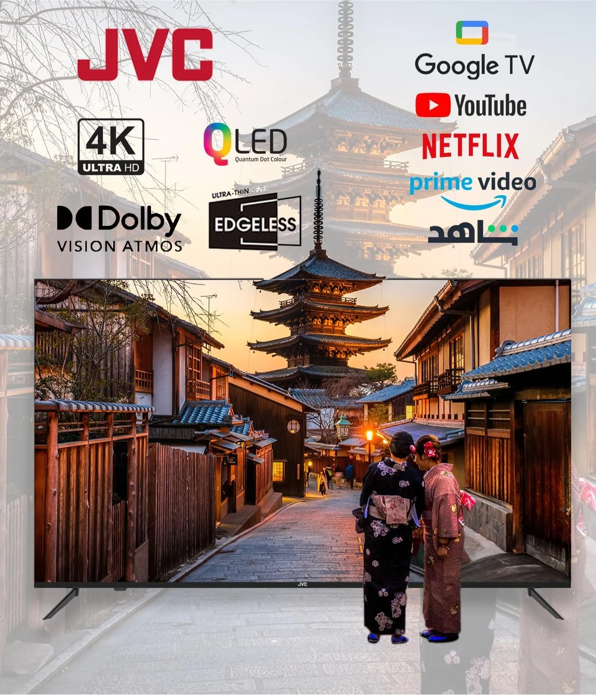 تلویزیون هوشمند 100 اینچی بدون حاشیه 4K UHD جی وی سی با فناوری QLED، دارای Google TV رسمی با Dolby Vision Atmos، ریموت کنترل صوتی "Hey Google"، نرخ تازهسازی 144 هرتز، بلوتوث، مدل جدید 2025 - LT-100NQ7155 تلویزیون هوشمند 100 اینچی بدون حاشیه 4K UHD جی وی سی با فناوری QLED، دارای Google TV رسمی با Dolby Vision Atmos، ریموت کنترل صوتی "Hey Google"، نرخ تازهسازی 144 هرتز، بلوتوث، مدل جدید 2025 - LT-100NQ7155