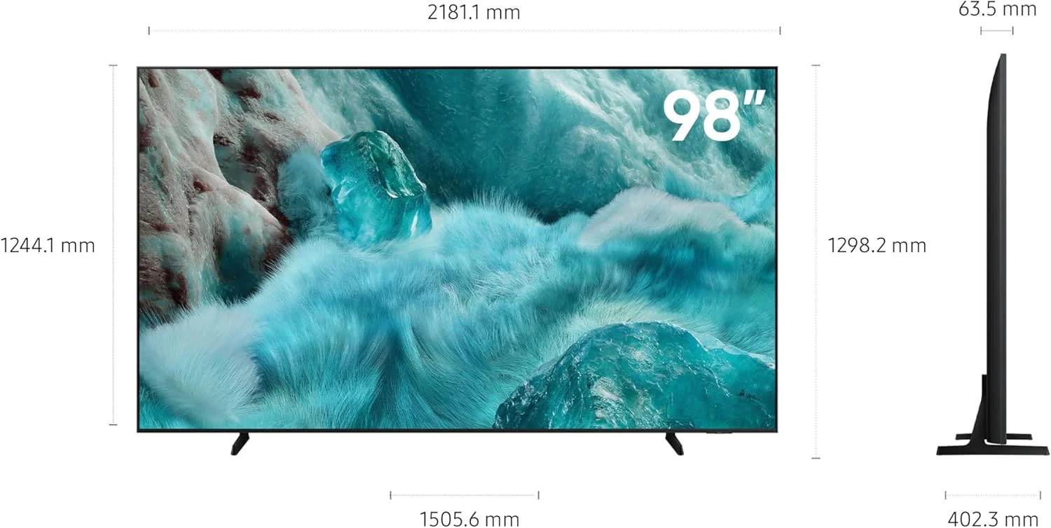 تلویزیون 98 اینچ QLED سامسونگ، Q7F، 4K، پردازنده هوش مصنوعی Q4، حجم رنگ 100% با Quantum Dot، امنیت Samsung Knox، محتوای رایگان بی پایان، تلویزیون هوشمند Samsung Vision AI، QA98Q7FAAUXZN (نسخه امارات 2025) تلویزیون 98 اینچ QLED سامسونگ، Q7F، 4K، پردازنده هوش مصنوعی Q4، حجم رنگ 100% با Quantum Dot، امنیت Samsung Knox، محتوای رایگان بی پایان، تلویزیون هوشمند Samsung Vision AI، QA98Q7FAAUXZN (نسخه امارات 2025)