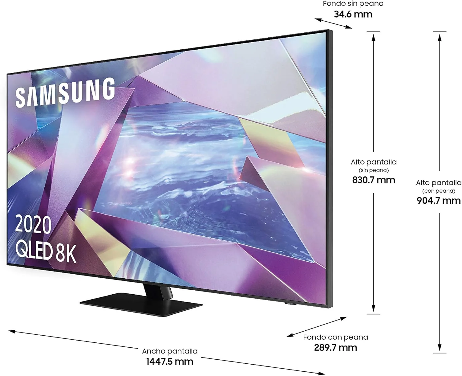 تلویزیون سامسونگ QE65Q700T سایز 65 اینچ QLED 8K Quantum HDR Smart TV - نسخه بین المللی (بازسازی شده) تلویزیون سامسونگ QE65Q700T سایز 65 اینچ QLED 8K Quantum HDR Smart TV - نسخه بین المللی (بازسازی شده)