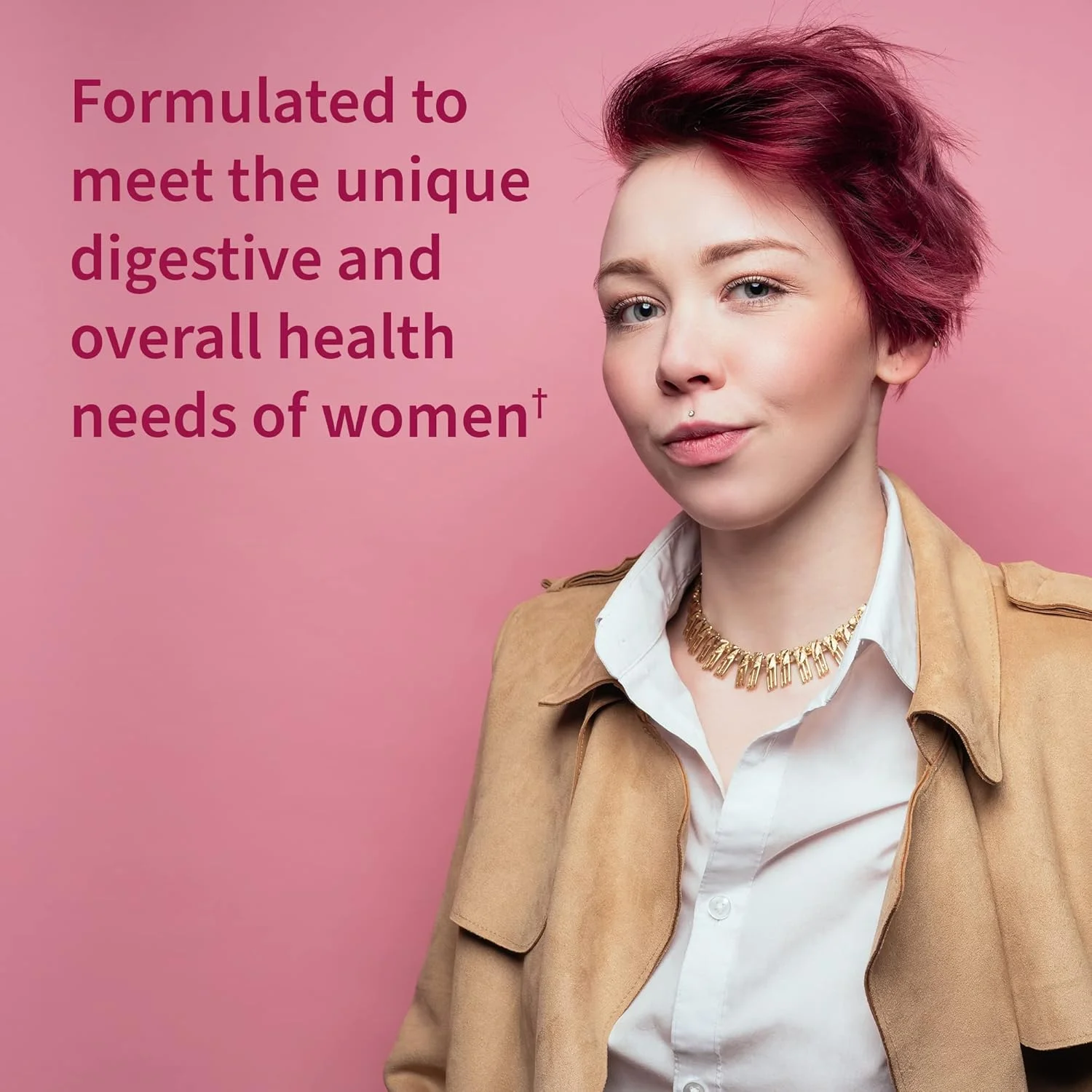 مکمل گیاهی گوارش Garden of Life برای زنان - آنزیم های خام برای هضم، نفخ، گاز و IBS، 90 کپسول