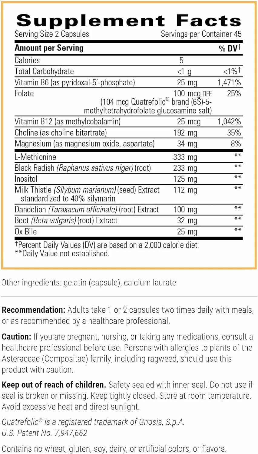 کمپلکس لیپوتروپیک Integrative Therapeutics - مکمل پشتیبانی از کبد برای بزرگسالان* - حاوی خار مریم و ویتامین B6 و B12 - فاقد گلوتن و لبنیات - 90 عدد (45 سروینگ) کمپلکس لیپوتروپیک Integrative Therapeutics - مکمل پشتیبانی از کبد برای بزرگسالان* - حاوی خار مریم و ویتامین B6 و B12 - فاقد گلوتن و لبنیات - 90 عدد (45 سروینگ)