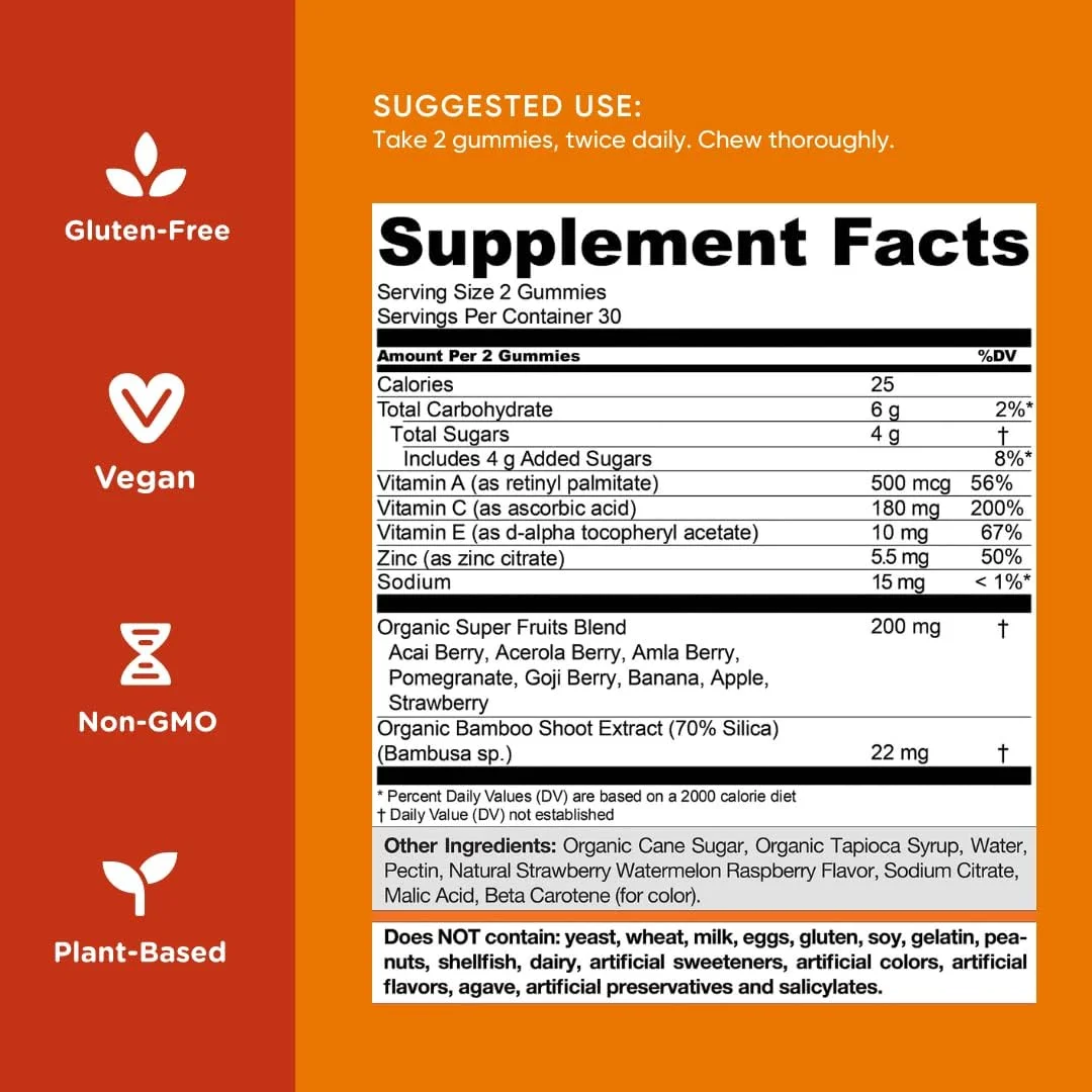 پاستیل ویتامین سوپرفروت گلی - 120 عدد - حاوی مواد تقویت کننده کلاژن. درخشان کننده، جوان کننده، طراوت بخش - میوه های مخلوط، گیاهی، بر پایه گیاه، غیر تراریخته، بدون گلوتن و بدون ژلاتین پاستیل ویتامین سوپرفروت گلی - 120 عدد - حاوی مواد تقویت کننده کلاژن. درخشان کننده، جوان کننده، طراوت بخش - میوه های مخلوط، گیاهی، بر پایه گیاه، غیر تراریخته، بدون گلوتن و بدون ژلاتین