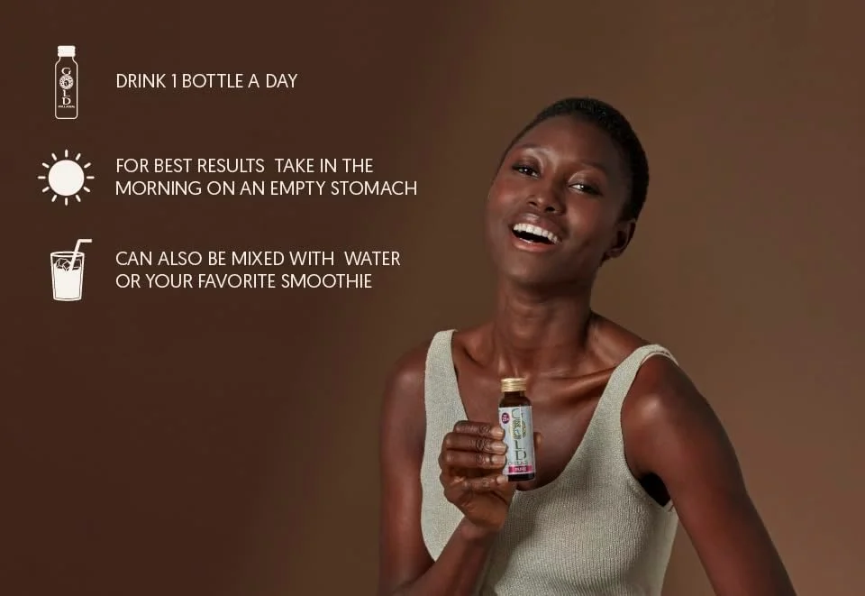 گلد کلاژن پیور - مکمل کلاژن برای زنان و مردان، تقویت کننده مو، پوست و ناخن، تقویت سیستم ایمنی با ویتامین C، B6، زینک، هیالورونیک اسید و کلاژن دریایی، 1 بسته 10x50 میلی لیتر گلد کلاژن پیور - مکمل کلاژن برای زنان و مردان، تقویت کننده مو، پوست و ناخن، تقویت سیستم ایمنی با ویتامین C، B6، زینک، هیالورونیک اسید و کلاژن دریایی، 1 بسته 10x50 میلی لیتر