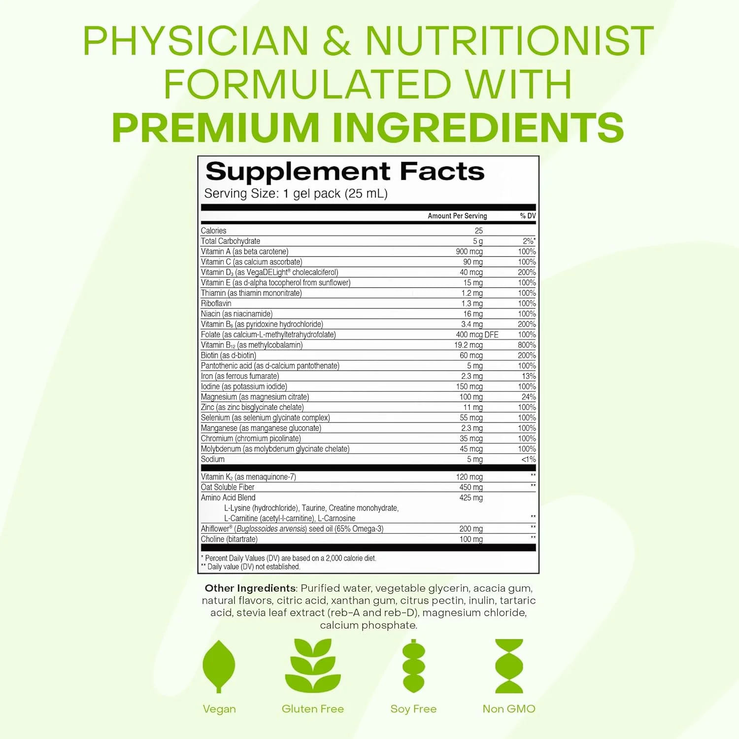 مکمل مایع مولتی ویتامین روزانه گیاهی هلثی سل با آهن و امگا 3، شامل بیش از 25 ویتامین، مواد معدنی و مغذی ضروری برای سلامت مغز و قلب، تقویت سیستم ایمنی و انرژی - 30 بسته ژلی مکمل مایع مولتی ویتامین روزانه گیاهی هلثی سل با آهن و امگا 3، شامل بیش از 25 ویتامین، مواد معدنی و مغذی ضروری برای سلامت مغز و قلب، تقویت سیستم ایمنی و انرژی - 30 بسته ژلی