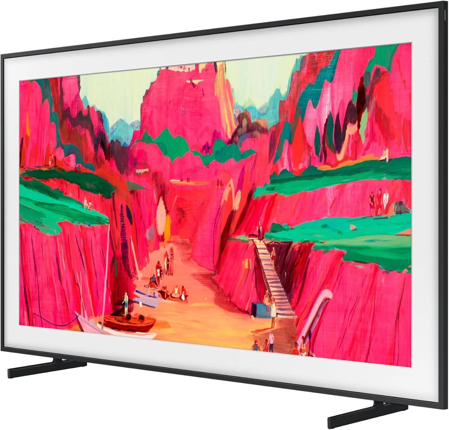 تلویزیون 75 اینچ سامسونگ The Frame Pro مدل LS03FW، 4K، طراحی مدرن قاب، حالت Art، کیفیت تصویر هنرمندانه با Neo QLED، تلویزیون هوشمند، QA75LS03FWUXZN (نسخه امارات متحده عربی - 2025)