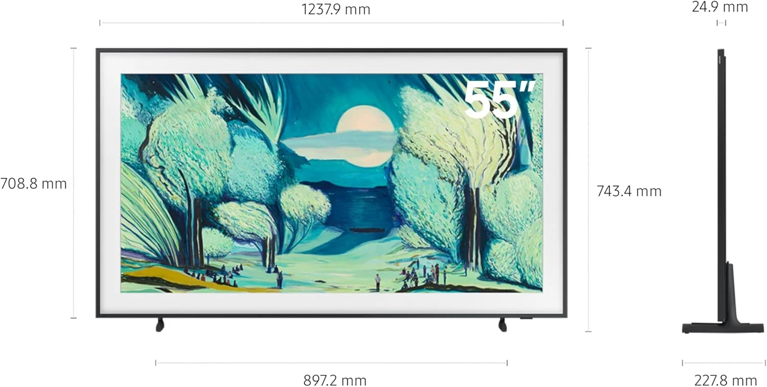 تلویزیون 55 اینچ سامسونگ The Frame، مدل LS03F، کیفیت 4K، طراحی مدرن قاب، حالت Art، کیفیت تصویر هنرمندانه با QLED، تلویزیون هوشمند Samsung Vision AI، مدل QA55LS03FAUXZN (نسخه 2025 - امارات) تلویزیون 55 اینچ سامسونگ The Frame، مدل LS03F، کیفیت 4K، طراحی مدرن قاب، حالت Art، کیفیت تصویر هنرمندانه با QLED، تلویزیون هوشمند Samsung Vision AI، مدل QA55LS03FAUXZN (نسخه 2025 - امارات)