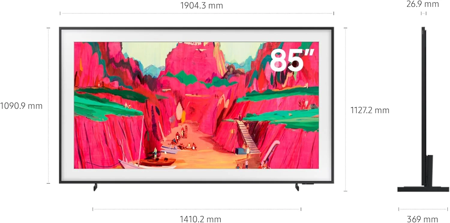 تلویزیون 85 اینچی سامسونگ The Frame Pro مدل LS03FW، 4K، طراحی مدرن قاب، حالت هنری، کیفیت تصویر هنرمندانه با Neo QLED، تلویزیون هوشمند، QA85LS03FWUXZN (نسخه امارات 2025) تلویزیون 85 اینچی سامسونگ The Frame Pro مدل LS03FW، 4K، طراحی مدرن قاب، حالت هنری، کیفیت تصویر هنرمندانه با Neo QLED، تلویزیون هوشمند، QA85LS03FWUXZN (نسخه امارات 2025)