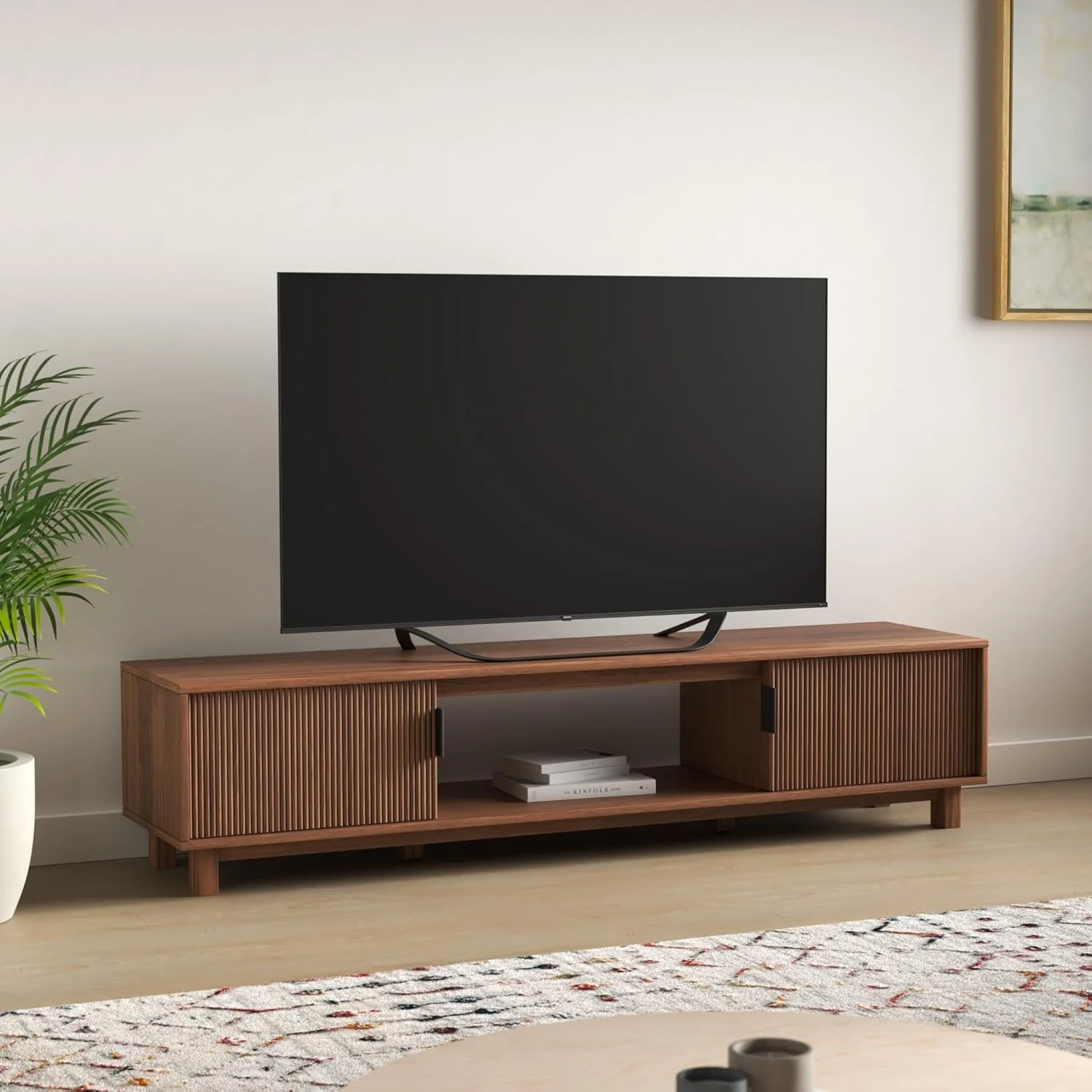 تلویزیون هوشمند 55 اینچ هایسنس 4K QLED VIDAA با فناوری Quantum Dot Colour، Dolby Vision HDR، DTS Virtual X، بلوتوث و Wi-Fi (مدل 2022) - نسخه بین المللی