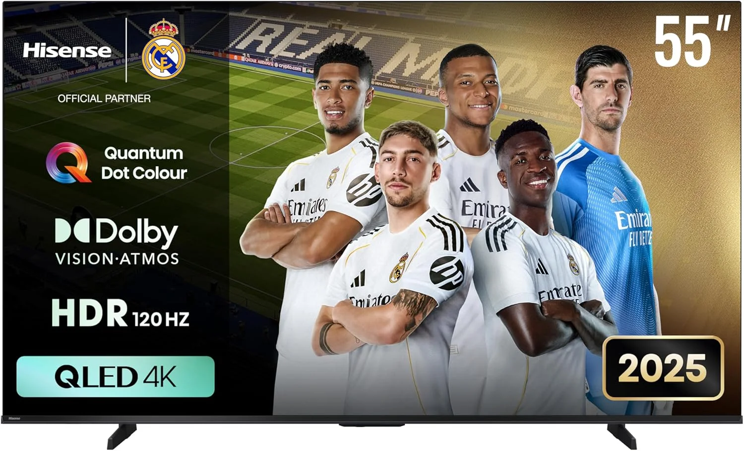 تلویزیون هوشمند 55 اینچ هایسنس QLED مدل E7Q با فناوری Quantum Dot Colour، تصویر هوش مصنوعی، Dolby Vision، Dolby Atmos، قابلیت Share to TV، کنترل صوتی، حالت Filmmaker، یوتیوب، نتفلیکس، دیزنی پلاس 55E7Q (نسخه 2025 امارات) تلویزیون هوشمند 55 اینچ هایسنس QLED مدل E7Q با فناوری Quantum Dot Colour، تصویر هوش مصنوعی، Dolby Vision، Dolby Atmos، قابلیت Share to TV، کنترل صوتی، حالت Filmmaker، یوتیوب، نتفلیکس، دیزنی پلاس 55E7Q (نسخه 2025 امارات)