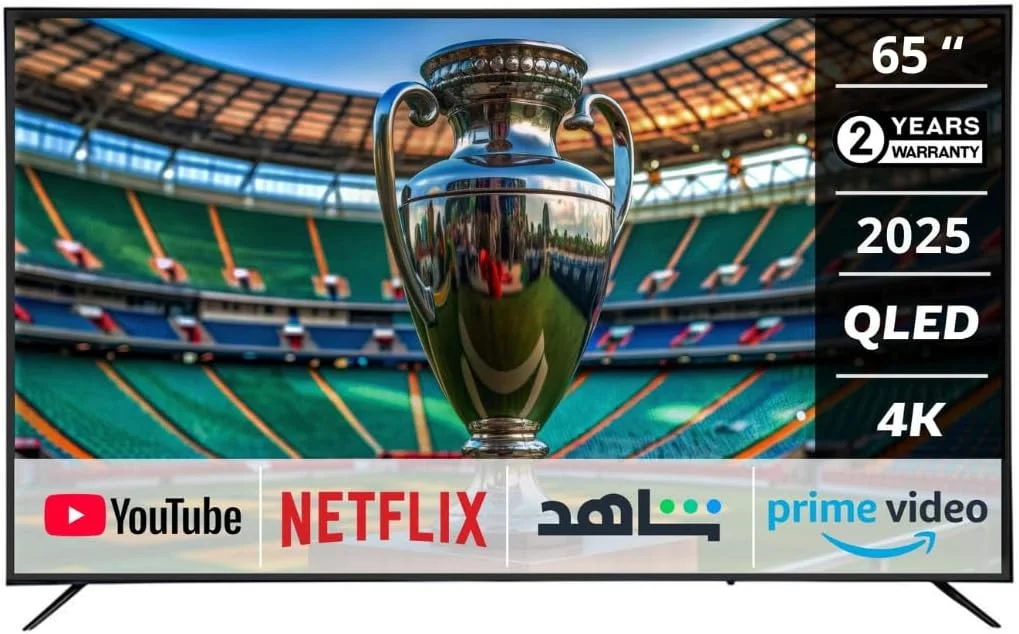 تلویزیون هوشمند 65 اینچ جنرال گلد QLED 4K UHD، مدل جدید 2024، تلویزیون WebOS، WiFi، بلوتوث، تشخیص صدا، طراحی بدون قاب، نتفلیکس، یوتیوب، پرایم ویدیو (65 اینچ) تلویزیون هوشمند 65 اینچ جنرال گلد QLED 4K UHD، مدل جدید 2024، تلویزیون WebOS، WiFi، بلوتوث، تشخیص صدا، طراحی بدون قاب، نتفلیکس، یوتیوب، پرایم ویدیو (65 اینچ)