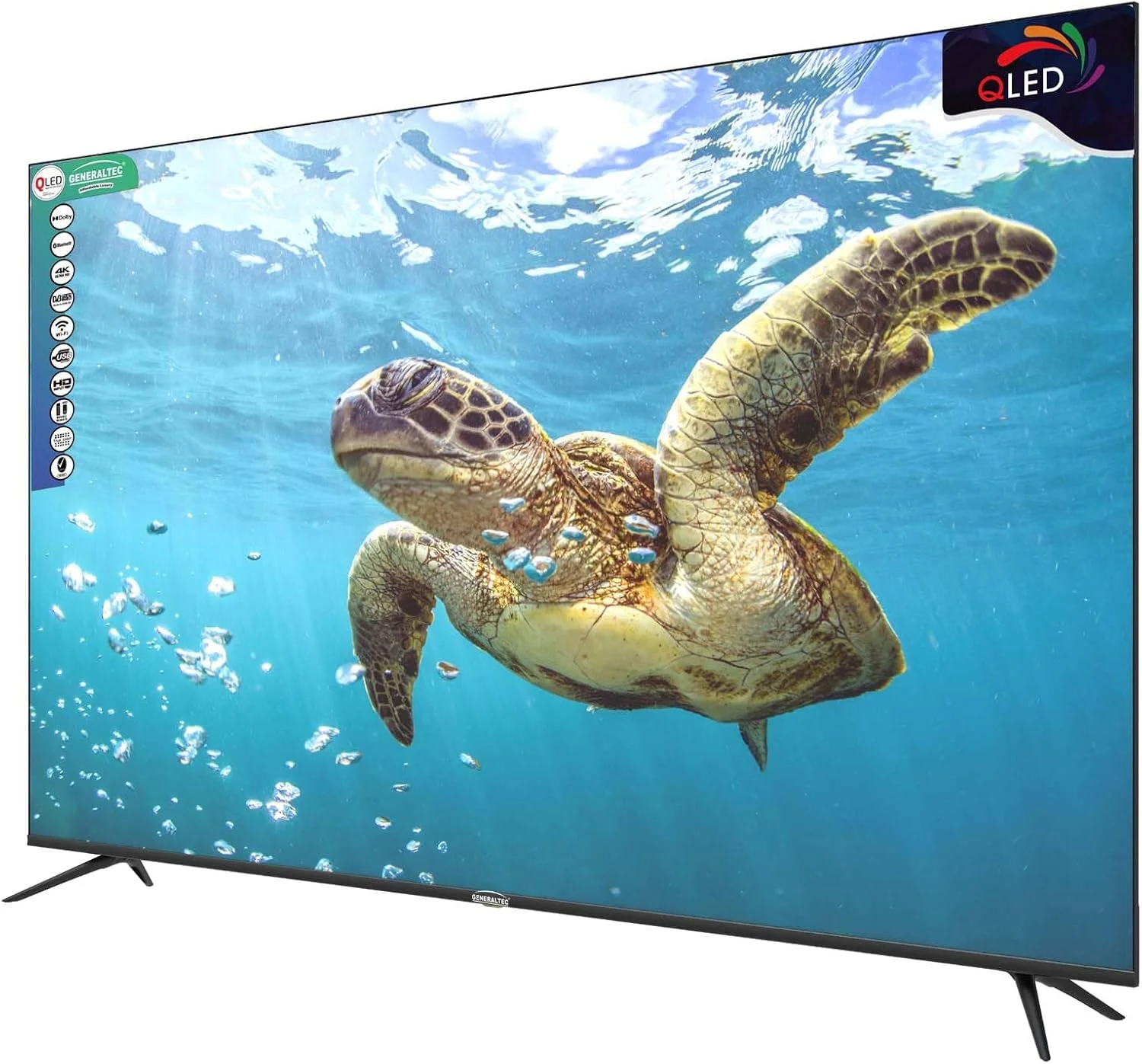 تلویزیون هوشمند 75 اینچ 4K QLED جنرالتک با WebOS، ریموت کنترل جادویی، بلوتوث، مدل 2024-GQLED75WOS، دارای 2 ریموت کنترل، طراحی صفحه نمایش سینمایی، Dolby Audio، کنترل صوتی هوشمند، برنامه های YouTube، Netflix، Shahid تلویزیون هوشمند 75 اینچ 4K QLED جنرالتک با WebOS، ریموت کنترل جادویی، بلوتوث، مدل 2024-GQLED75WOS، دارای 2 ریموت کنترل، طراحی صفحه نمایش سینمایی، Dolby Audio، کنترل صوتی هوشمند، برنامه های YouTube، Netflix، Shahid