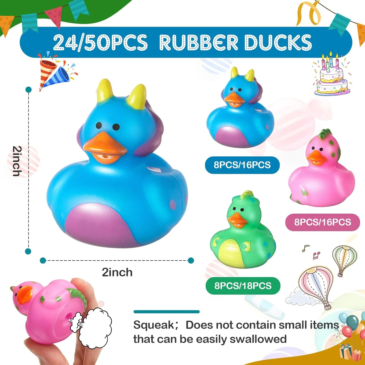 اردک های لاستیکی طرح دایناسور، 5 سانتی متر، هدیه تولد زیبا برای حمام، جایزه بازی های کوچک کارناوال برای مهمانی تولد با تم دایناسور، استخر، وان حمام، پرکننده کیف، دکوراسیون ساحل (24 عدد) اردک های لاستیکی طرح دایناسور، 5 سانتی متر، هدیه تولد زیبا برای حمام، جایزه بازی های کوچک کارناوال برای مهمانی تولد با تم دایناسور، استخر، وان حمام، پرکننده کیف، دکوراسیون ساحل (24 عدد)
